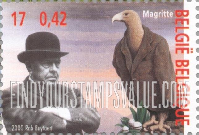 FindYourStampsValue: The 20th Century: Rene Magritte, artist