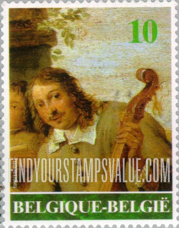 FindYourStampsValue: Self-Portrait, Paintings by David Teniers (1610-1690)