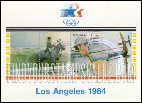 FindYourStampsValue: 1984 Summer Olympic Games: Archery, Dressage