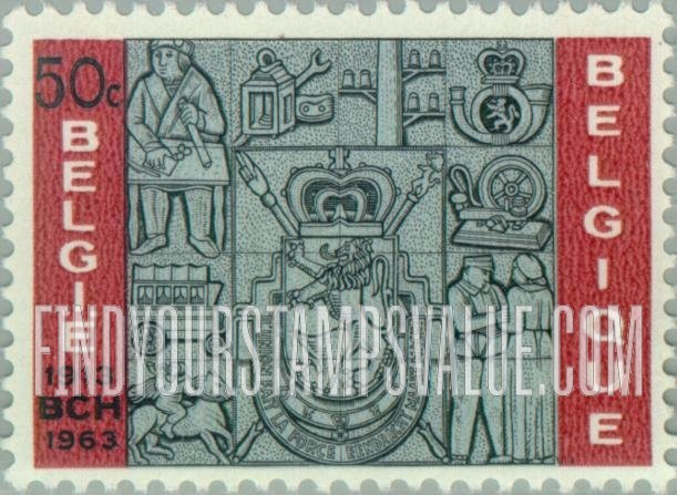 FindYourStampsValue: Development of the Mail, Bas-elief