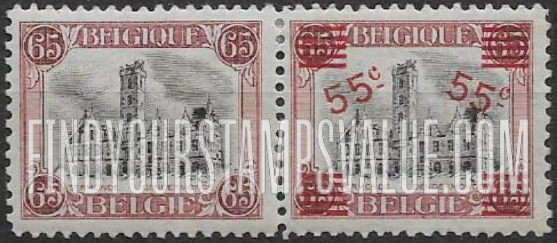FindYourStampsValue: Town Hall at Termonde
