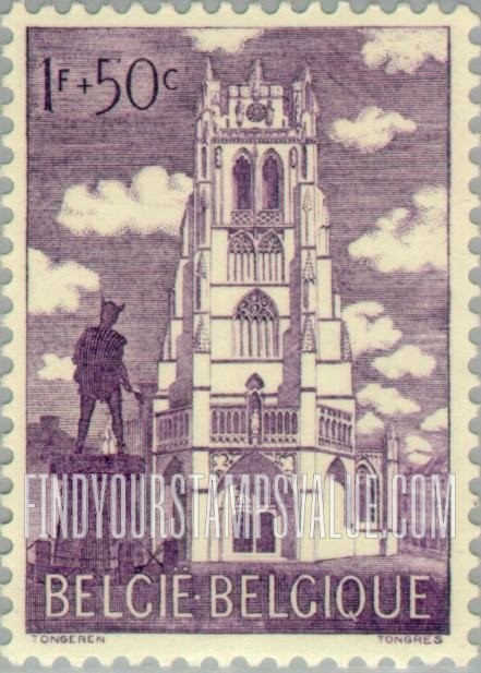 FindYourStampsValue: Semi-Postal: Church of Our Lady, Tongres