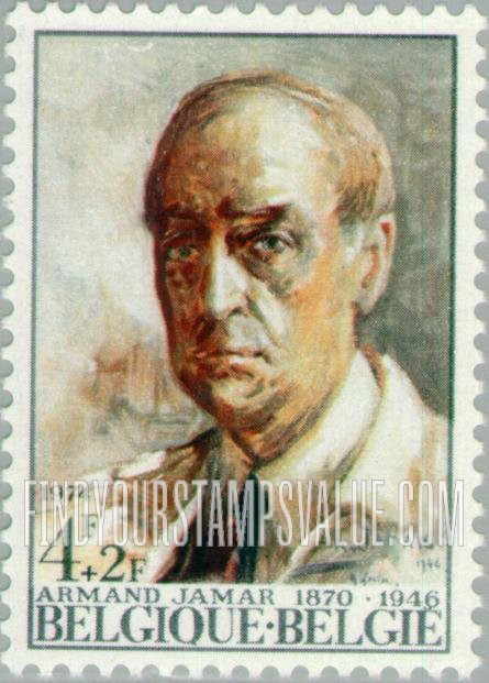 FindYourStampsValue: Semi-Postal: Armand Jamar, Self-portrait