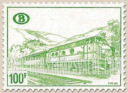 FindYourStampsValue: Parcel Post and Railway: Diesel train