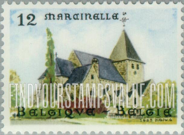 FindYourStampsValue: Tourism: St. Martin’s Church, Marcinelle