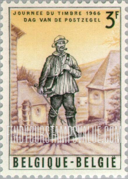 FindYourStampsValue: Rural Mailman, 19th Century