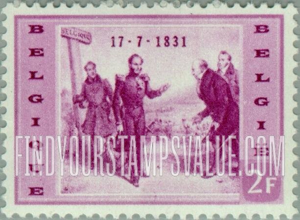 FindYourStampsValue: Leopold I Arriving at Belgian Border