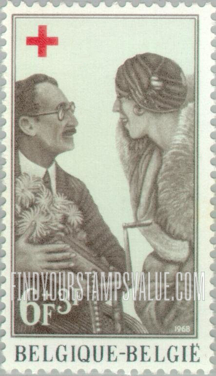 FindYourStampsValue: Semi-Postal: Queen Elisabeth & Dr. Depage