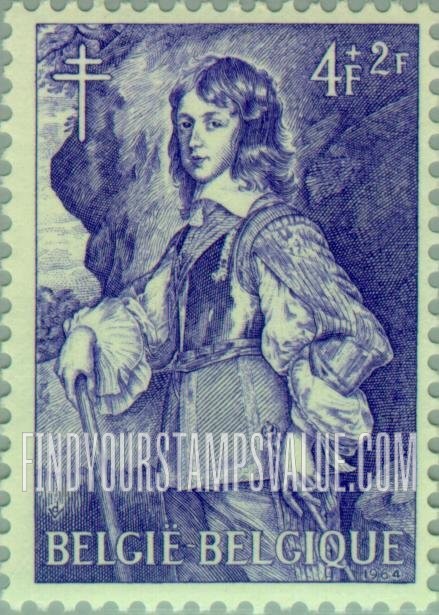 FindYourStampsValue: Semi-Postal: William II, Prince of Orange by Van Dyck