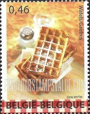 FindYourStampsValue: Belgian Foods and Beverages: Waffles