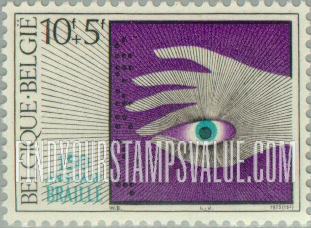 FindYourStampsValue: Semi-Postal: Hand Reading Braille