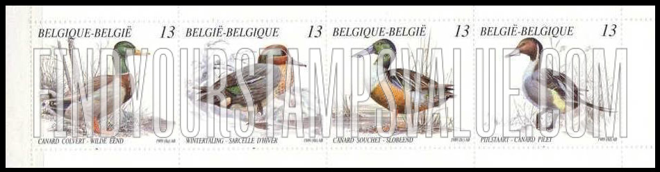 FindYourStampsValue: Ducks: Mallard, Winter teal, Shoveller, Pintail