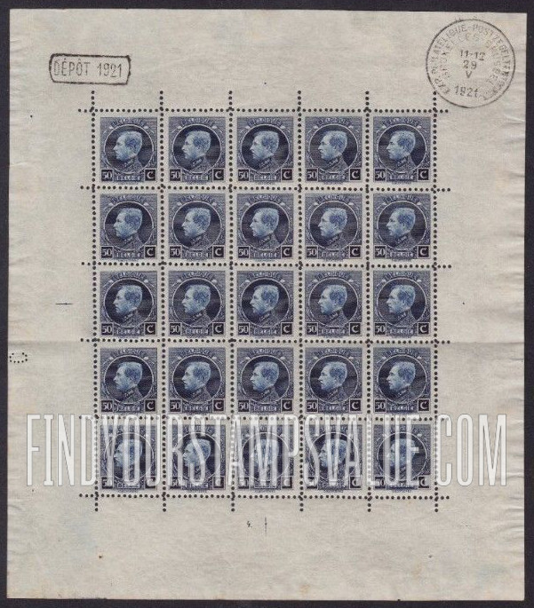 FindYourStampsValue: Philatelic Exhibition: King Albert I