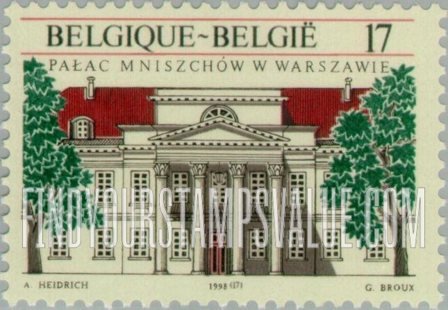 FindYourStampsValue: Mniszech Palace (Belgian Embassy), Warsaw, Bicentenary
