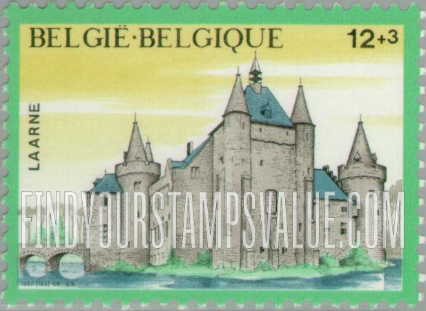 FindYourStampsValue: Semi-Postal, Solidarity, Castles: Laarne