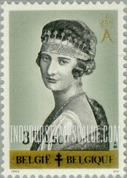 FindYourStampsValue: Semi-Postal, Belgian Queens: Astrid