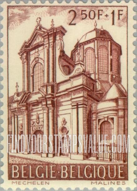 FindYourStampsValue: Semi-Postal: Church of Our Lady, Malines