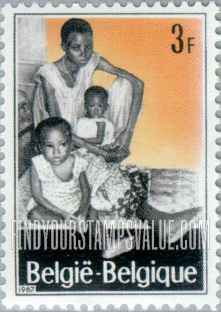 FindYourStampsValue: Semi-Postal: African mother and children