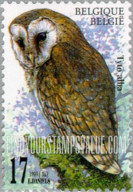 FindYourStampsValue: Owls: Tyto alba
