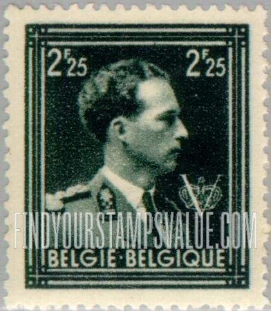FindYourStampsValue: Leopold III, Crown and V
