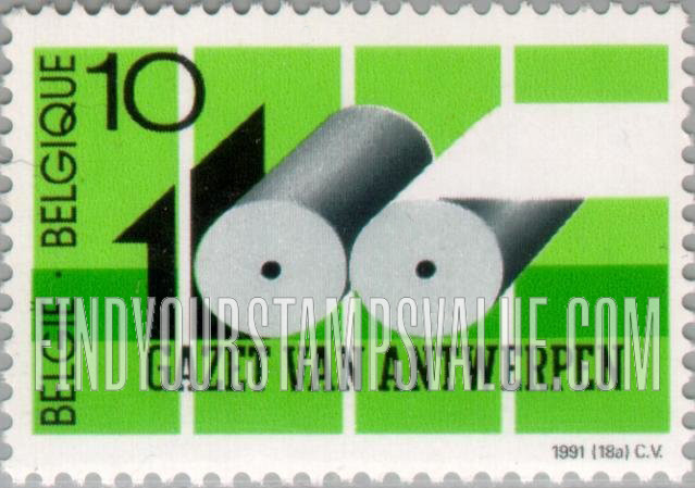 FindYourStampsValue: Belgian Newspapers, Centenary: Gazet Van Antwerpen
