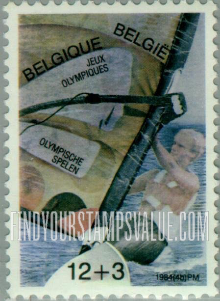 FindYourStampsValue: Semi-Postal: Wind surfing