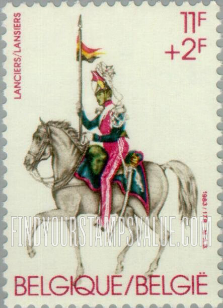 FindYourStampsValue: Semi-Postal: Lancers uniform