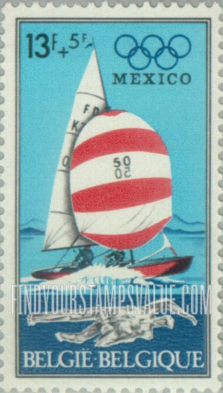 FindYourStampsValue: Semi-Postal: Yachting and “The Swimmer” by Andrien