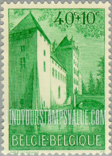 FindYourStampsValue: Semi-Postal: Castle of the Counts of Male