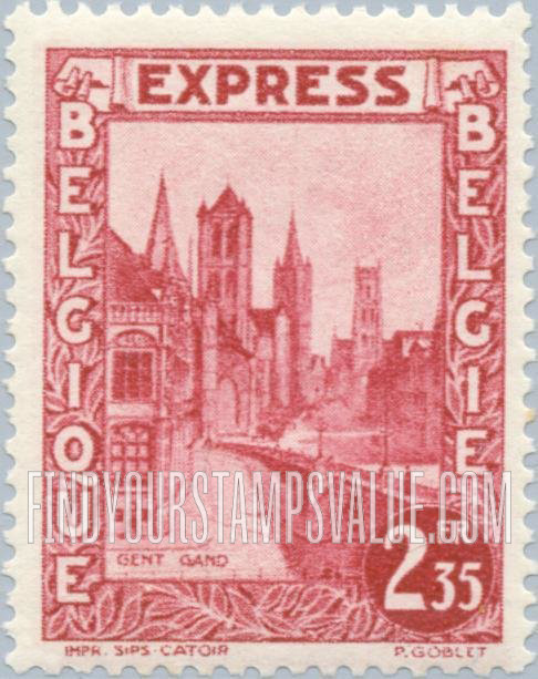FindYourStampsValue: Special Delivery: Street in Ghent