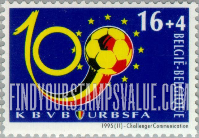 FindYourStampsValue: Semi-Postal: Royal Belgian Soccer Association, Centenary