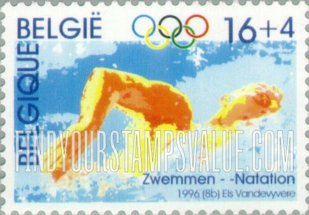 FindYourStampsValue: Semi-Postal, Modern Olympic Games, Centenary: Swimming