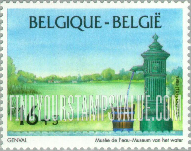 FindYourStampsValue: Semi-Postal, Museums: National Water & Fountain Museum, Genval
