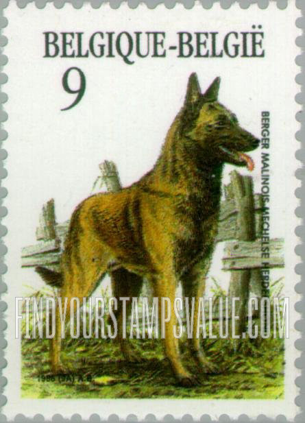 FindYourStampsValue: Dogs: Malines sheepdog