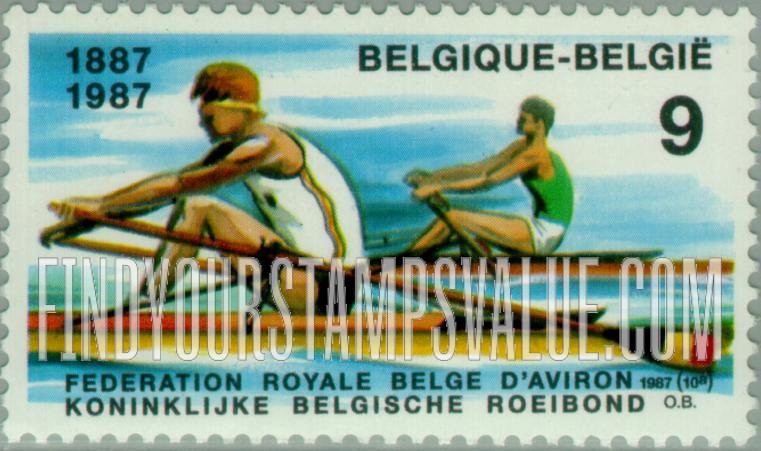 FindYourStampsValue: Royal Belgian Rowing Associate, Centenary