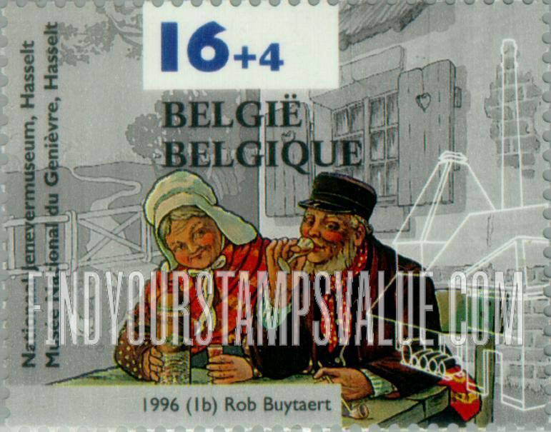 FindYourStampsValue: Semi-Postal, Museums: National Gin Museum, Hasselt