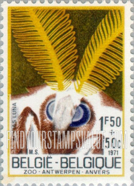 FindYourStampsValue: Semi-Postal, Insects: Luna moth