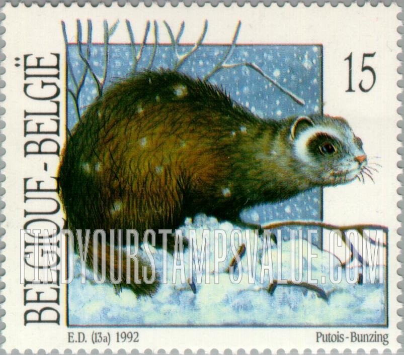FindYourStampsValue: Animals: Polecat