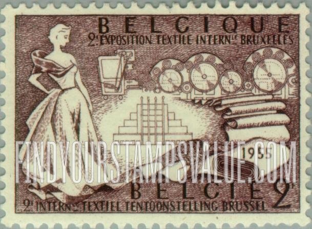 FindYourStampsValue: Allegory of Textile Manufacture