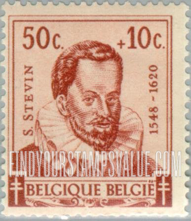 FindYourStampsValue: Semi-Postal: Simon Stevinus