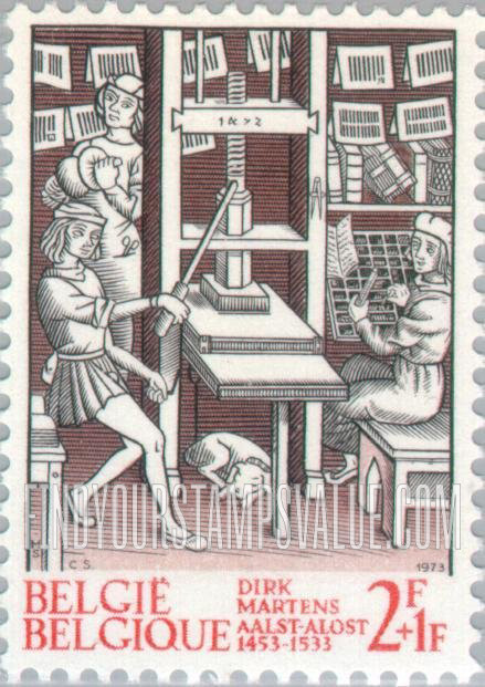 FindYourStampsValue: Semi-Postal: Dirk Martens’ Printing Press