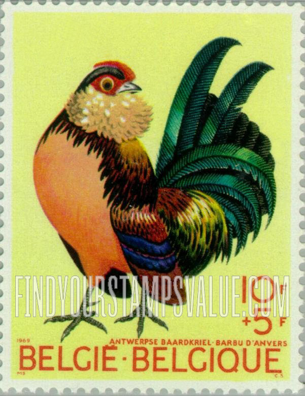 FindYourStampsValue: Semi-Postal: Bearded Antwerp Bantam
