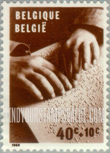 FindYourStampsValue: Semi-Postal, Handicapped Children: Reading Braille