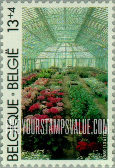 FindYourStampsValue: Semi-Postal, Solidarity: Royal Greenhouses of Laeken, Interior