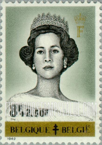 FindYourStampsValue: Semi-Postal, Belgian Queens: Fabiola