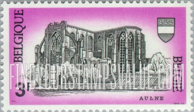 FindYourStampsValue: Ruins of Aulne Abbey, Gozee