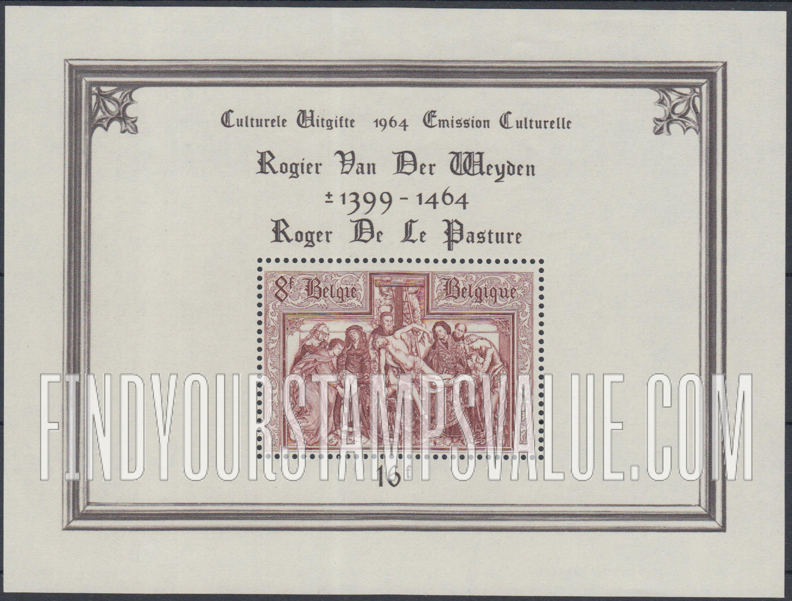 FindYourStampsValue: Semi-Postal: Descent From the Cross