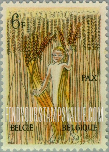 FindYourStampsValue: “Peace”, Child in Rye Field