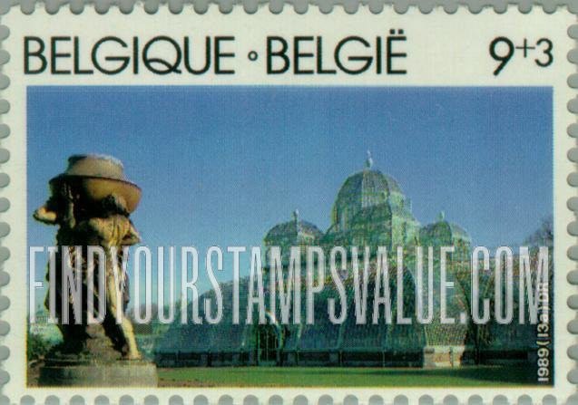 FindYourStampsValue: Semi-Postal, Solidarity: Royal Greenhouses of Laeken, Exterior