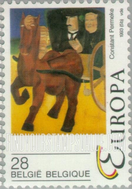 FindYourStampsValue: Contemporary Paintings, Europa: De Sjees, by Constant Permeke